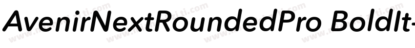 AvenirNextRoundedPro BoldIt字体转换